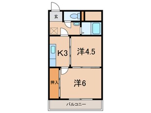 北青木ハイツの物件間取画像